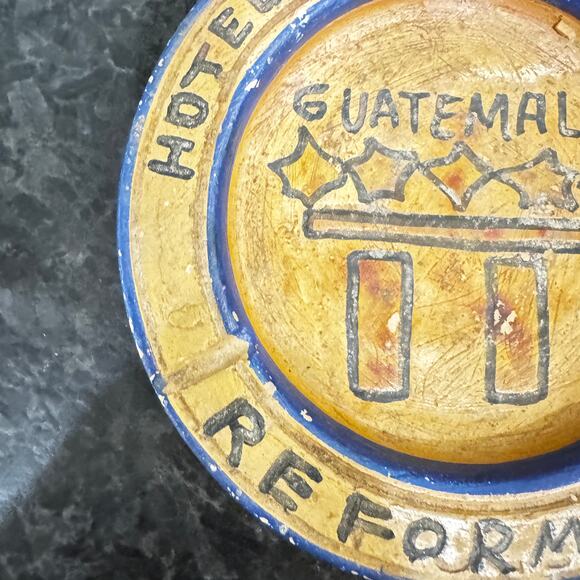 Hotel Cortijo Reforma Guatemala Ashtray Set of 2 Souvenir Handmade - Picture 9 of 13